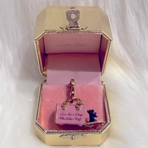 Juicy Couture Pink Dog Carrier Charm Like New Excellent Condition - Picture 5 of 13